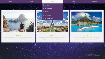 How To Make Drop Down Menu Using HTML and CSS