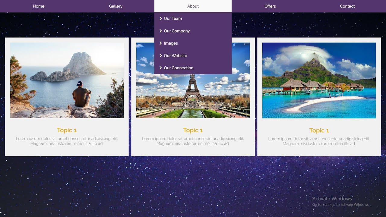 How To Make Drop Down Menu Using HTML And CSS YouTube