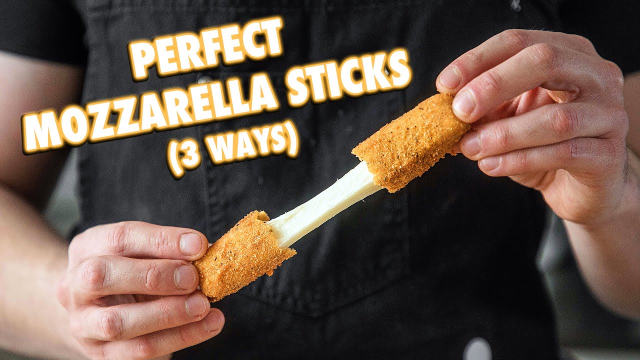 Cheesy Homemade Mozzarella Sticks (3 Ways) | 3 Million Subscriber Special | Joshua Weissman
