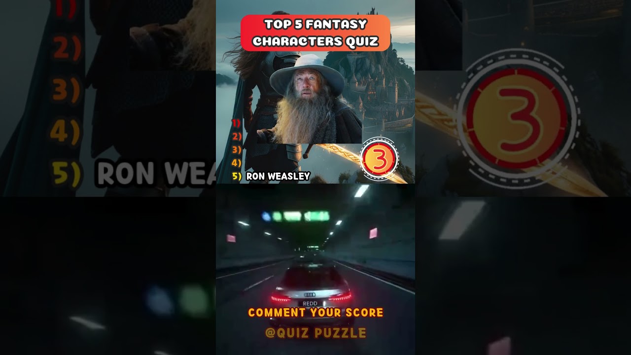 Fantasy Movie Characters Quiz🎥