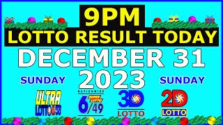 9pm Lotto Result Today December 31 2023 (Sunday)