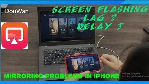 Screen Mirroring Problems in Douwan  with iPhone | screen lagging or delay