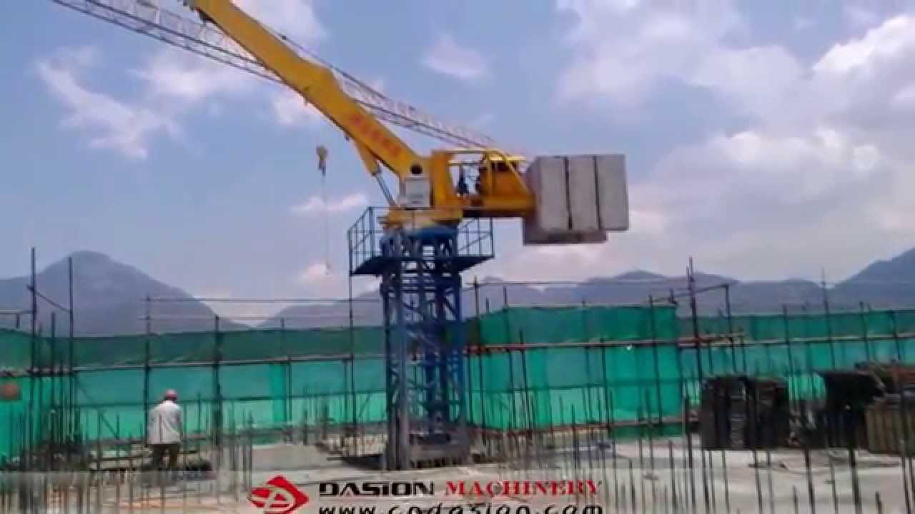 DASION selfclimbing concrete placing boom YouTube