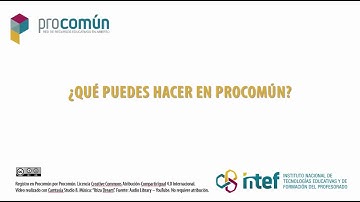 Qué puedes hacer en Procomún