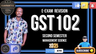 GST102 REVISION SECOND SEMESTER 2025