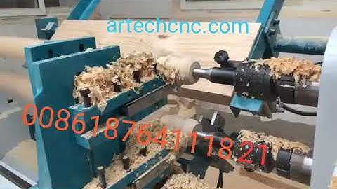 cnc lathe wood bar cnc making machine with automatic loading unloading system fast speed double