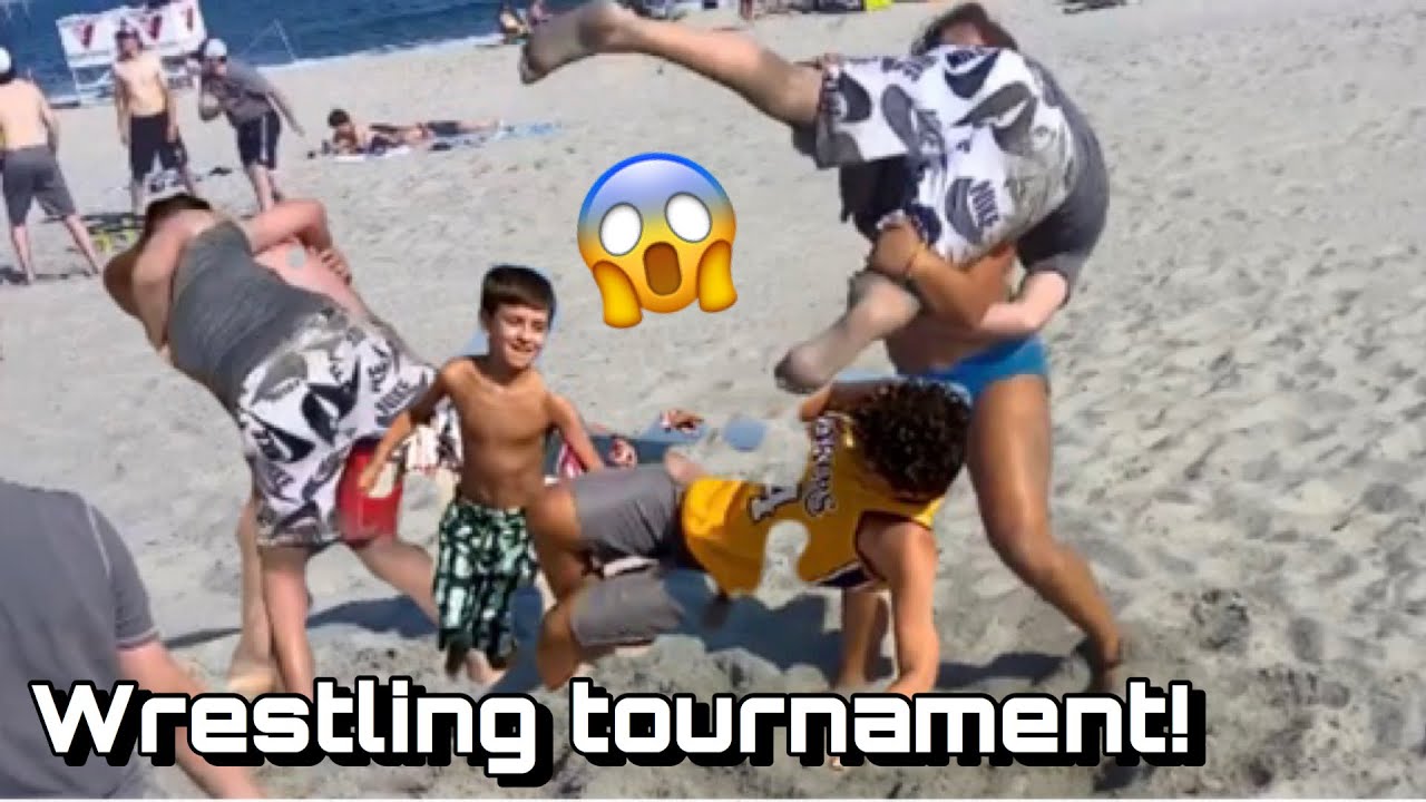 I HOSTED A WRESTLING TOURNAMENT ON THE BEACH... *HUGE SLAMS!* YouTube