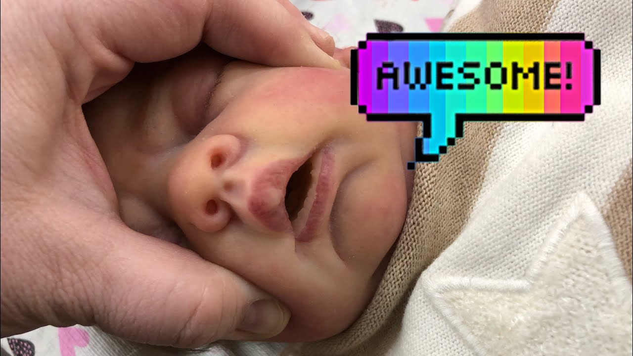 open mouth reborn baby