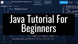 Java Tutorial For Beginners