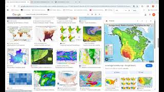 Map Analysis of Humidity and Precipitation Data