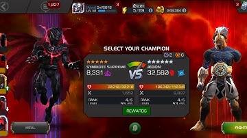 Symbiote supreme stagger damages immunity and power shield node#MCOC