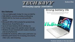 HP Everyday Laptop 2026 Review | 8GB RAM, 256GB SSD & Office 365 Included