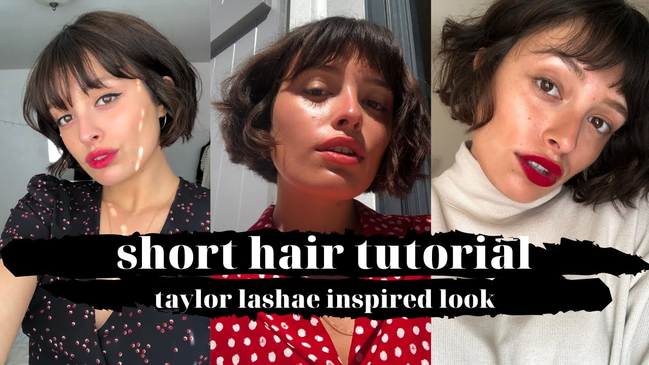 3 Easy Ways To Style A Short Bob With Bangs! - Youtube
