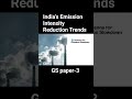 India’s Emission Intensity Reduction Trends | Summary &amp; Key UPSC Facts | GS3 Environment