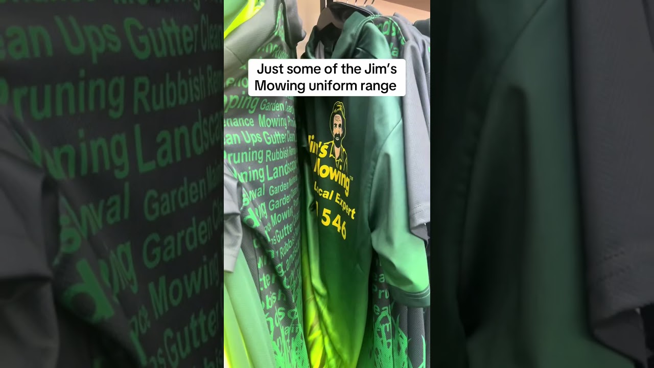 Just a couple of pieces of our massive uniform range! #jimsmowing #caps #uniform #franchise