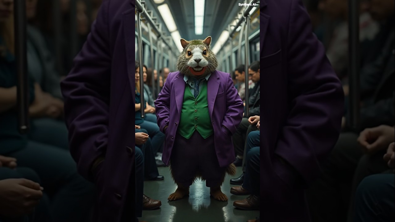 Scary Joker Capybara Causing Terror in the Train 