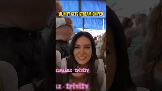 alinity gets stream sniped