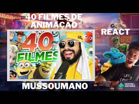 REACT RAP COM OS 40 FILMES DE ANIMAÇÃO MAIS FAMOSOS
