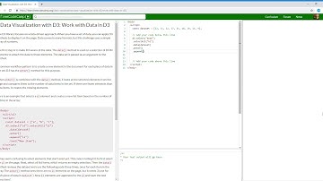 Data Visualization with D3  Work with Data in D3   Learn freeCodeCamp3/29