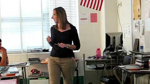 French Teacher Katherine Baird Teaches Class