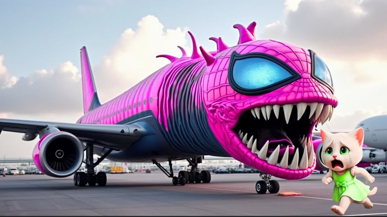😱✈️ RISE OF THE GIANT MONSTER PLANE!!! 🐾🔥 KITTEN’S WORST NIGHTMARE | Epic Animated Story.