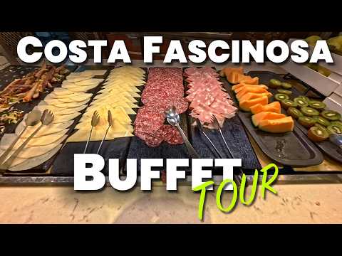 What You Can Eat on a Cruise! - COSTA FASCINOSA - Full Buffet Tour in 4K