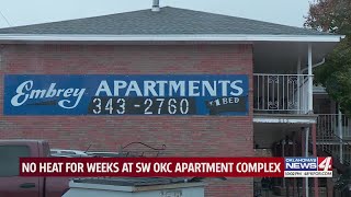 No heat for weeks at SW OKC apartment complex