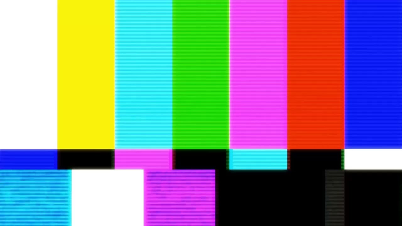 No Signal TV Glitch Effect | Classic TV Static Animation 📺🚨