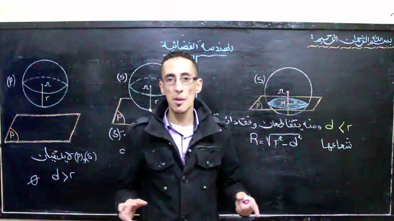 الجزء 16 :  الهندسة الفضائية - الأوضاع النسبية + تصحيح إمتحان وطني 2015