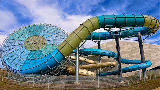 Waterslides at Lalandia in Søndervig Denmark