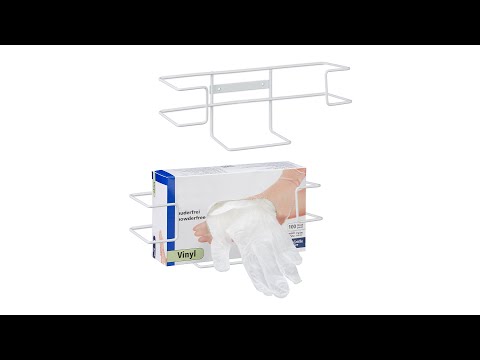 Handschuhspender 2er Set – Praktischer Halter Für Handschuhboxen, Aus Eisen In Weiß, Von Relaxdays