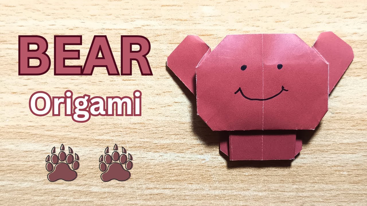 Origami Bear | How To Fold An Origami Bear Easy!🐻