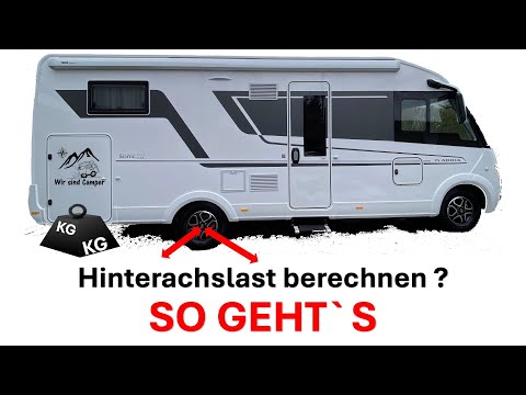 Rear axle overloaded? We calculate the rear axle load of the motorhome