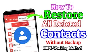 Recover Deleted Contacts In Android/iOS Without Backup | Restore Permanently Lost/Deleted Contacts screenshot 4