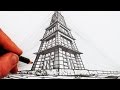 How to Draw in 3-Point Perspective: Narrated