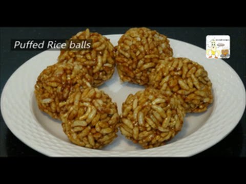 Puffed Rice Balls - Puffed Rice Laddu - YouTube