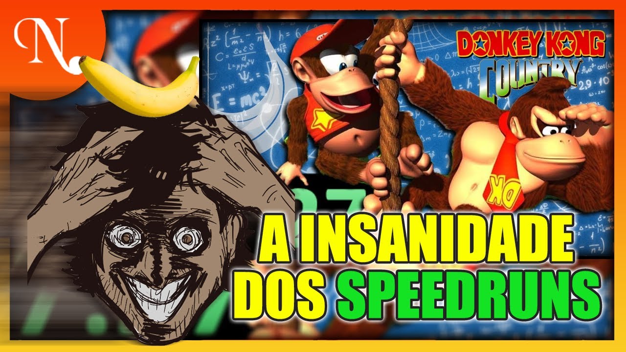 SPEEDRUN é coisa de MALUCO - React Explicando Speedrun Donkey Kong @SaveManual