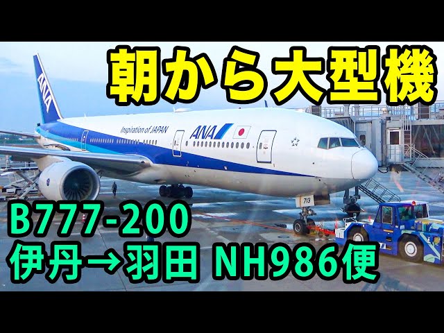 ANA] A large aircraft for the first flight in the morning