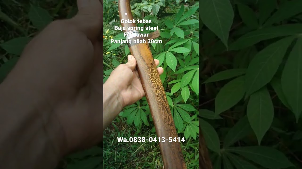 golok tebas ringan baja spring steel