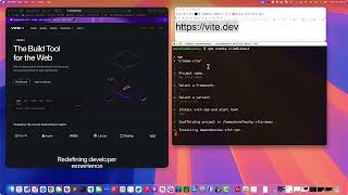 Using Vite to create a React & Javascript project