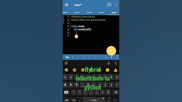 Hybrid inheritance in Python | how to use hybrid inheritance in Python | Types of inheritance
