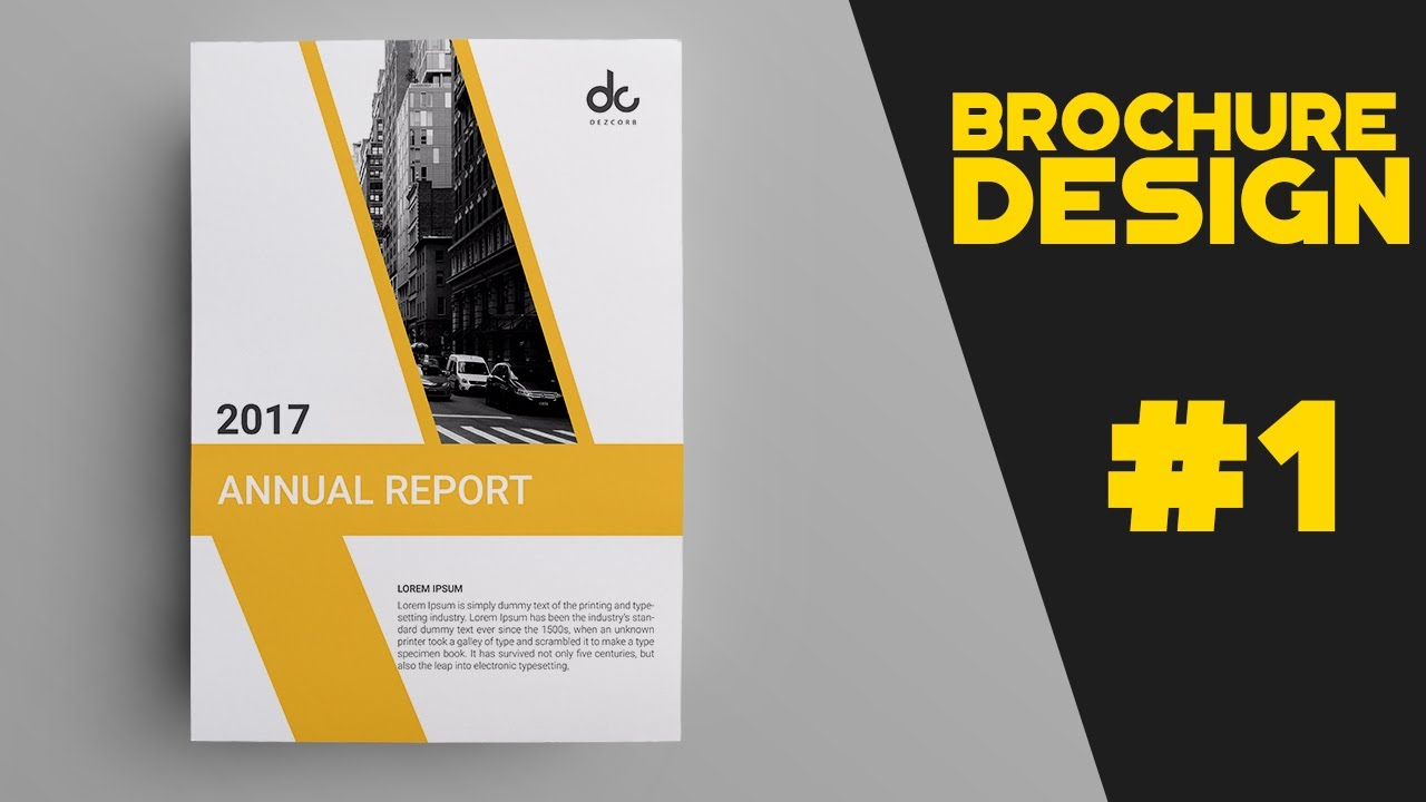 1 How To Design Brochure In Photoshop Cs6 Brochure Datasheet Design Tutorial Youtube