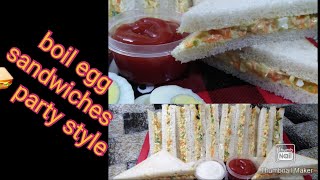 Boil egg sandwiches  ll party style and easy lunch recipe ll  tasty recipe ll in Fatimas kitchen