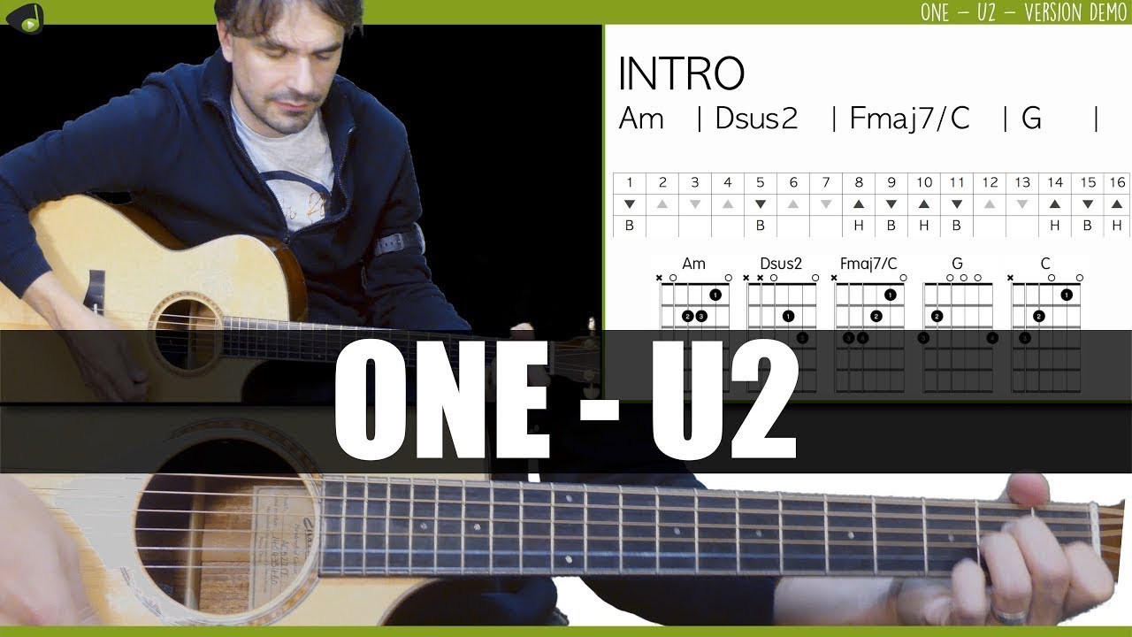 U2 One [COVER GUITARE FACILE] YouTube