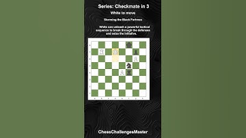 Chess puzzle - Checkmate in 3 - Storming the Black Fortress