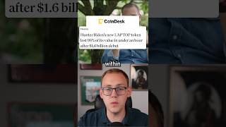 Hunter Biden LAPTOP Coin loses 98% in 2 hours #memecoin #crypto #investments #stocks