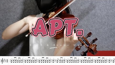 🎻 APT. - ROSÉ & Bruno Mars (Violin Cover with Sheet Music)