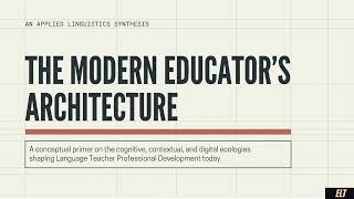 Epistemological Evolution & Empirical Trajectories in Language Teacher Professional Development - 1