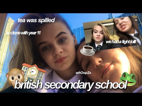 BRITISH SECONDARY SCHOOL VLOG *again*
