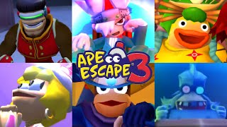 Ape Escape 3 - All Boss Battle